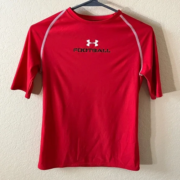 3 Pack Boy Under Armour Men's T-Shirts - Navy, Blue, Red - Picture 5 of 8